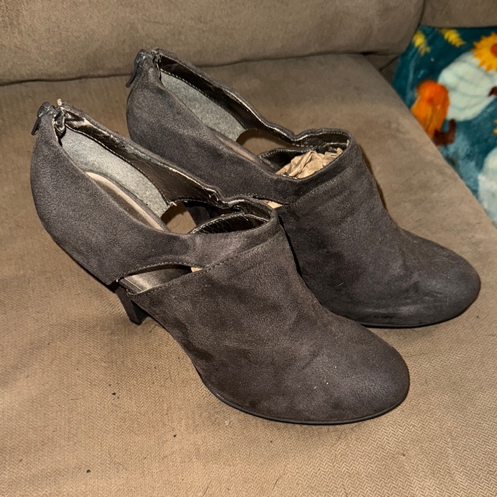 Worthington Faux Suede Platform  Ankle Booties